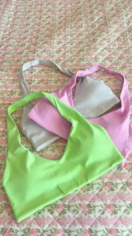 The perfect trio pack!! Excited for these in hot yoga 💚🧘🏼‍♀️💖 #pilates #hotyoga #yogaoutfit #pilatesoutfit #sportsbra 
