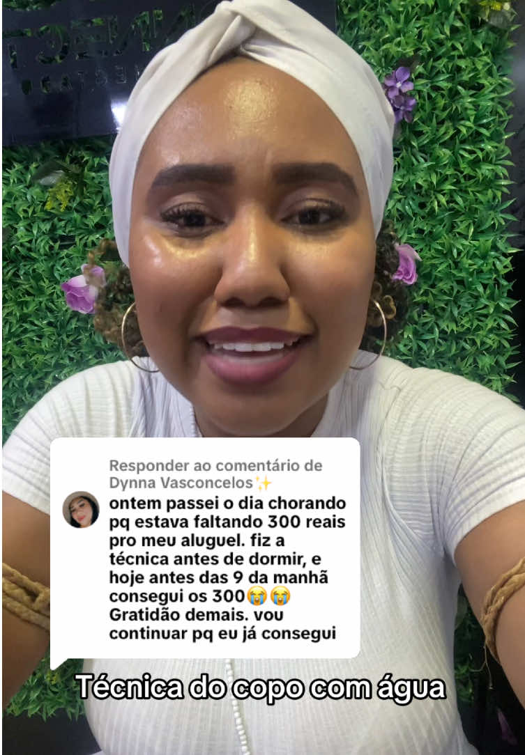 Respondendo a @Dynna Vasconcelos✨ muito feliz por ler cada relato. A técnica do copo com água está fixado no meu perfil, façam e me contem… #leidaatração #expansaodaconsciencia #manifestation #espiritualidade #foryo 