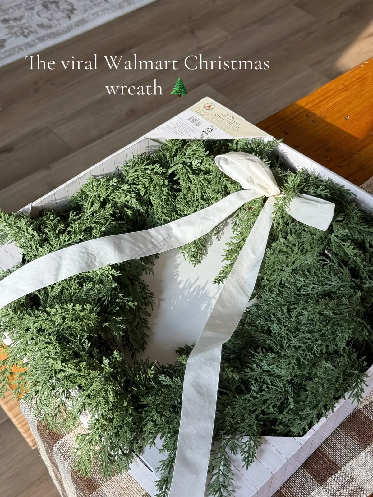 I am OBSESSED with this wreath, such good quality for the price and looks so high end. You cannot beat $32, order one from Walmarts website! #walmart #christmaswreath #christmas #christmasdecor #fyp @Walmart 