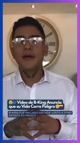 😭🎶 Video de B-King Anuncia que su Vida Corre Peligro 😔🇨🇴 Un video de Bayron Sánchez, conocido como B-King, se ha vuelto viral en redes sociales. En él, el artista denuncia que su vida estaba en peligro y responsabiliza a una mujer llamada Marcela Reyes, quien presuntamente lo intimidó a través de un mensaje de WhatsApp. La noticia toma aún más fuerza tras confirmarse que B-King fue hallado muerto en México junto al también artista colombiano Regio Clown, días después de haber sido reportados como desaparecidos. #BKing #RegioClown #Justicia #Colombia #México #MúsicaUrbana