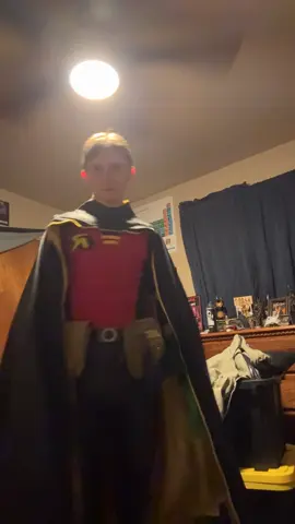 first test fitting for my new robin suit. still have some work to do before it’s finished #Robin#DC#Cosplay#RedRobin#TimDrake