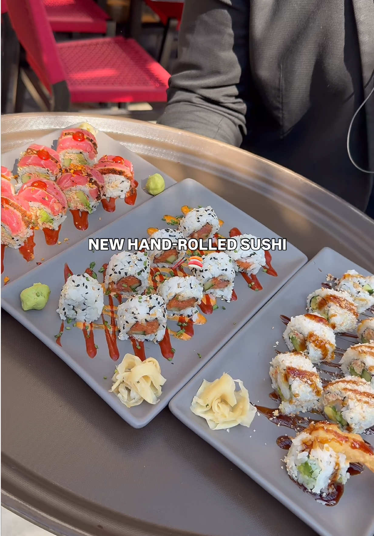 The trio we know you needed: Shrimp Tempura, Spicy Tuna, and our bold Kung Pao Dragon Roll 😏🥢