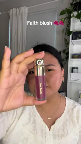 Rare Beauty Soft Pinch Liquid Blush Shade - Faith🍇. . I’ve been obsessed this blush since the day I got it. @Rare Beauty #rarebeautymakeup #rarebeautyblushreview 