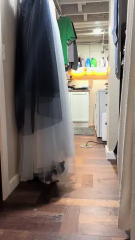 Vaders a big fan of my baby shower dress, but my ankles are not 🫣🖤 #catsoftiktok #hidingcat #momtobe #cats #catvideo 