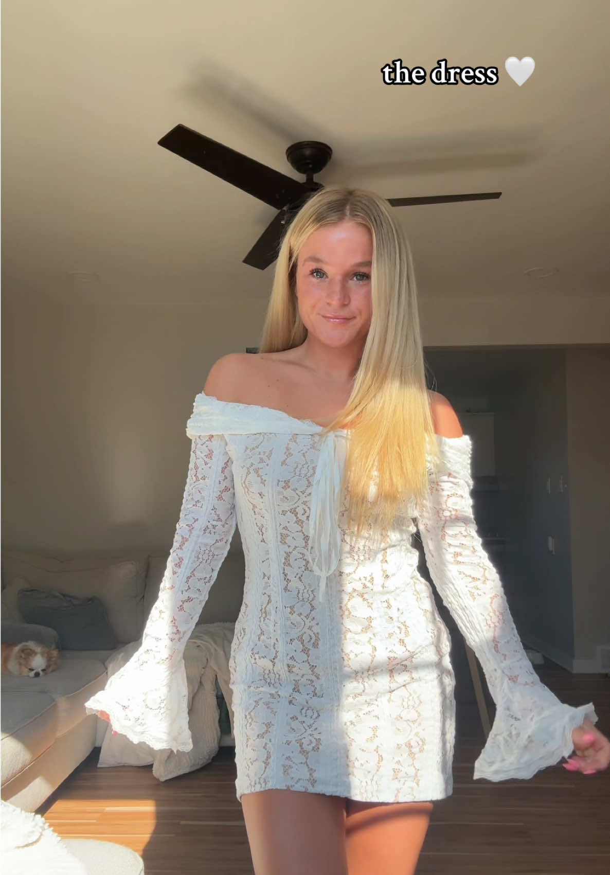 my FAVORITEEEE dress🤍 #fashiontiktok #fashiontok #tiktokshopcreatorpicks #whitedress #fashion 
