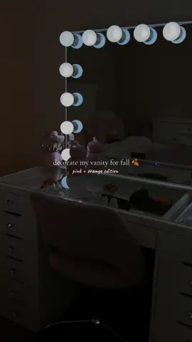 my fall vanity is back 🥹🍂  #vanity #cleaningtiktok #fallvanity #falldecor #fyp 