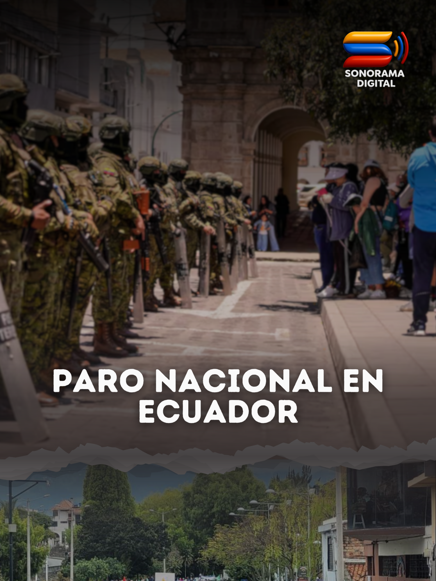 PARO NACIONAL EN ECUADOR 🚨🇪🇨 La CONAIE convocó a un paro indefinido desde el 21 de septiembre tras la eliminación del subsidio al diésel. Bloqueos en Imbabura, Pichincha y Cotopaxi marcaron la jornada, con enfrentamientos y al menos 15 detenidos. 👉 Mantente informado y revisa los cierres actualizados en el ECU-911. #SonoramaNoticias #Ecuador