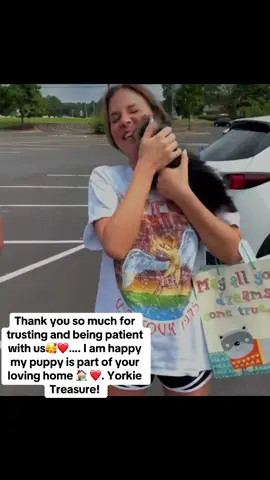 Thank you so much for trusting and being patient with us🥰❤️…. I am happy my puppy is part of your loving home 🏠 ❤️ It brings me so much joy to know my puppy new home is a loving and adoring family. It really does make me worry less about them. We gon miss you Zack… ❤️🌹😇 #viral #trending #yorkie #fypシ゚viral #foryoupage 