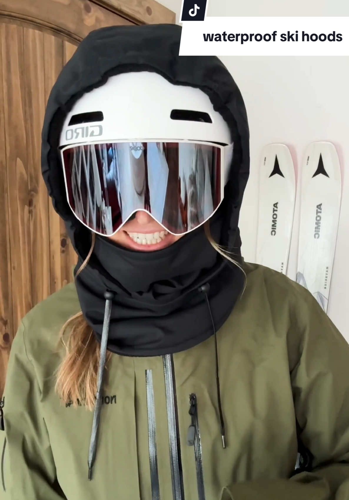 Replying to @SYD Waterpoof ski hoods for cold days out on the ski slopes this winter ❄️ #tiktokshoprestock #sendy #smallbusinesstiktok #skiing #skigirl 