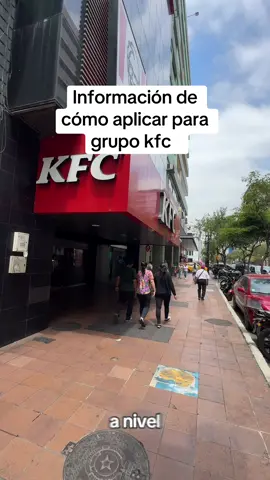 Información de cómo aplicar para grupo kfc  