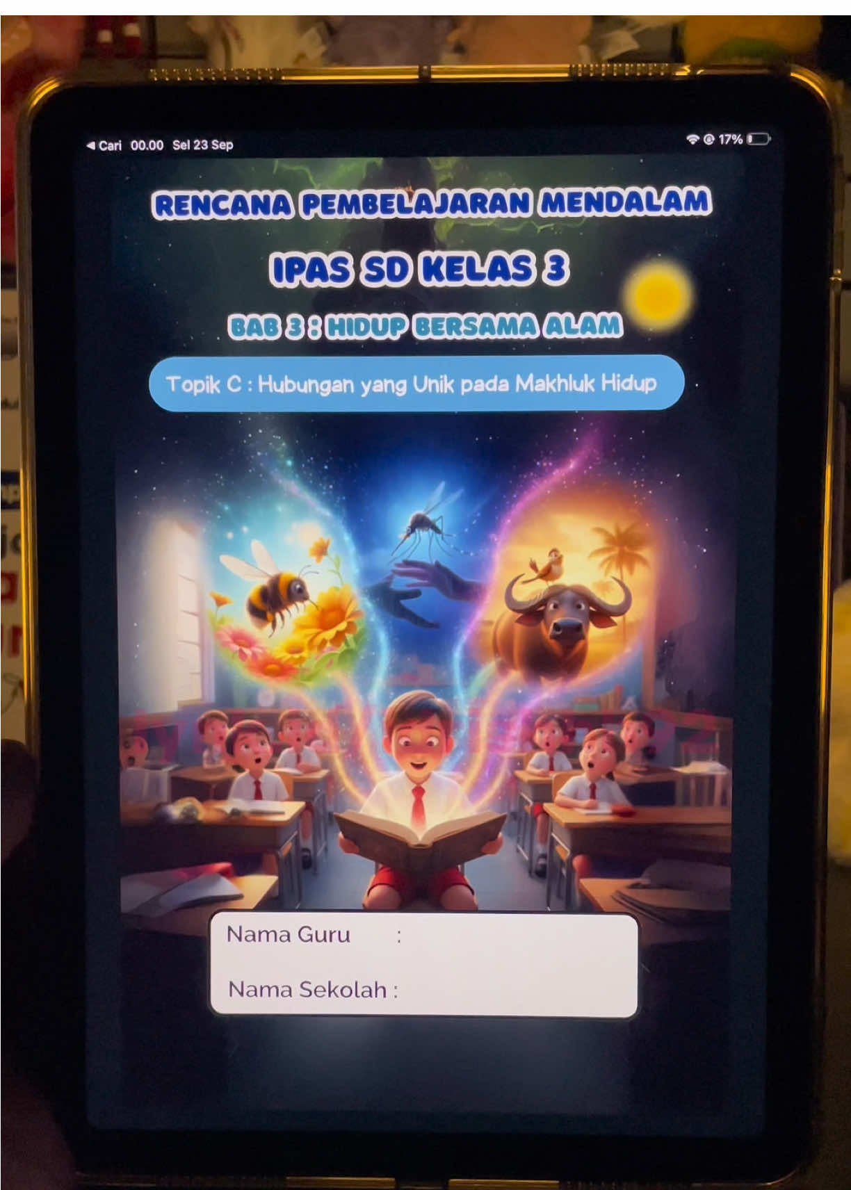 RPM, RENCANA PEMBELAJARAN MENDALAM IPAS SD KELAS 3 BAB 3 : HIDUP BERSAMA ALAM Topik C : Hubungan yang Unik pada Makhluk Hidup, #deeplearning #rencanapembelajaran #ipas #foryoupage #simbiosis 