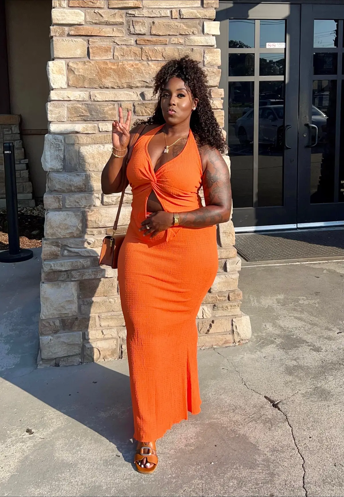 I let Tik Tok choose the sound and this what we got 🔥😩🧡🍫 #blackgirlmagic #confidence #fyp #foryou #virgo 