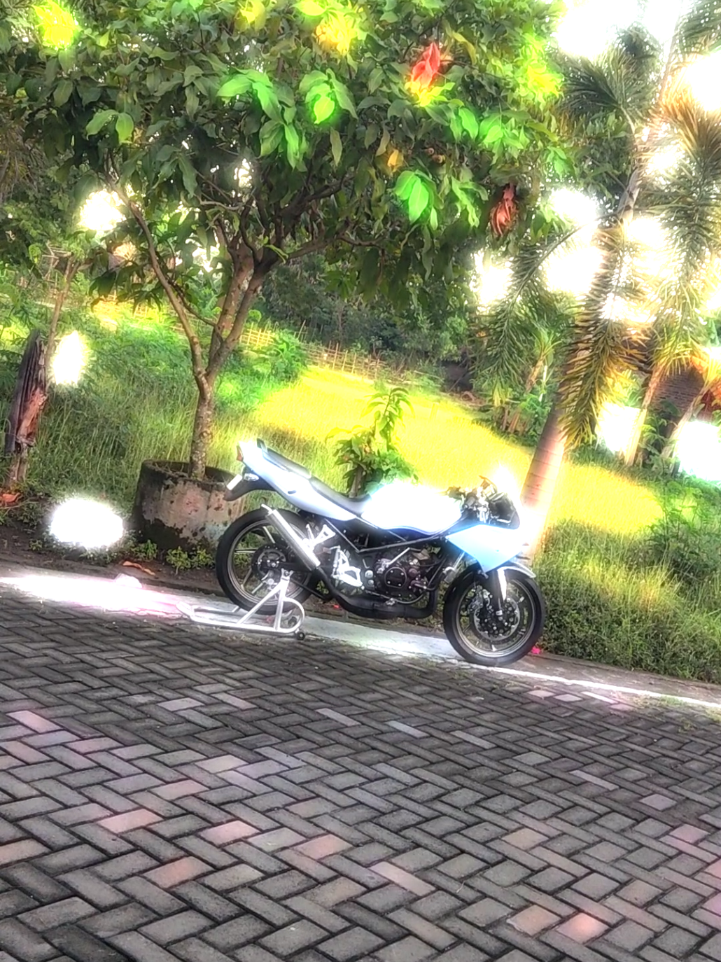 motor tua mesin ✅ pengapian ✅ kaki2 ✅ pengereman ✅ tinggal mikir estetika 🤣 #TeamReceh #2strokebekonang #ninja2strokesoloraya #ninja150 #ninjarr #ninja2strokesurakarta #ninjaroadrace #ninja150rr #ninja2stroke #ninja150modifikasi #zx150 #ninjarrmodifikasi 