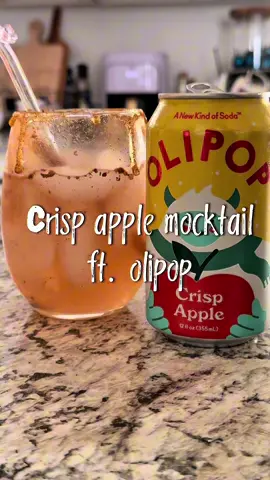 happy fall yall! celebrating the first day of fall with a crisp apple mocktail featuring @OLIPOP 🍎 #bestsoda #guttok #olipoparmy #fyp #fall 