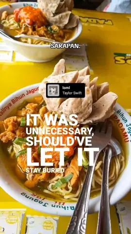 bakso loml sarapan #loml #lyrics #taylorswift #fyp #4u 