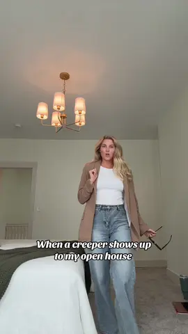 Sooo one time at my open house I shook a mans hand and then he didn’t let go. For a very long time. 💀 Then I caught him taking photos of me. When I moved out of the frame and said “oh let me get out of your photos” he told me “no you can stay in the picture!!!” Fun times! Lol 🤣🤪