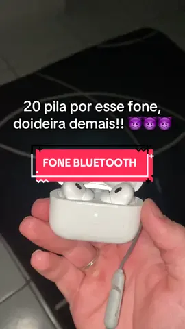 Fone bluetooth estilo airpods para tu tirar uma onda por ai!! #fyp #tiktokshop #fy #android #iphone 