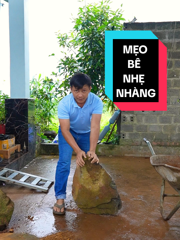 mẹo bê đá nhẹ nhàng và ko hại đến cột sống #binhdiennang2 #meohay #chiase #bocxep #chiasekinhnghiem 