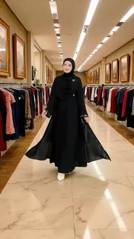 Mahreen Abaya Turkey Dress Terbaru Bahan Ceruty Babydoll 2 Llayer Full Purring Apk Payet Mutiara Abaya Premium Mewah. #abaya #dress #muslimah #ootdfashion #trending 