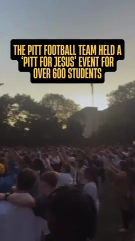 The University of Pittsburgh football team held a ‘Pitt for Jesus’ event for over 600 students. 80 students were reportedly baptized, including Pitt baseball player Gavin Chillot and Pitt softball player Macy Hamilton. Praise God! 🙌 #praisegod #baptism 