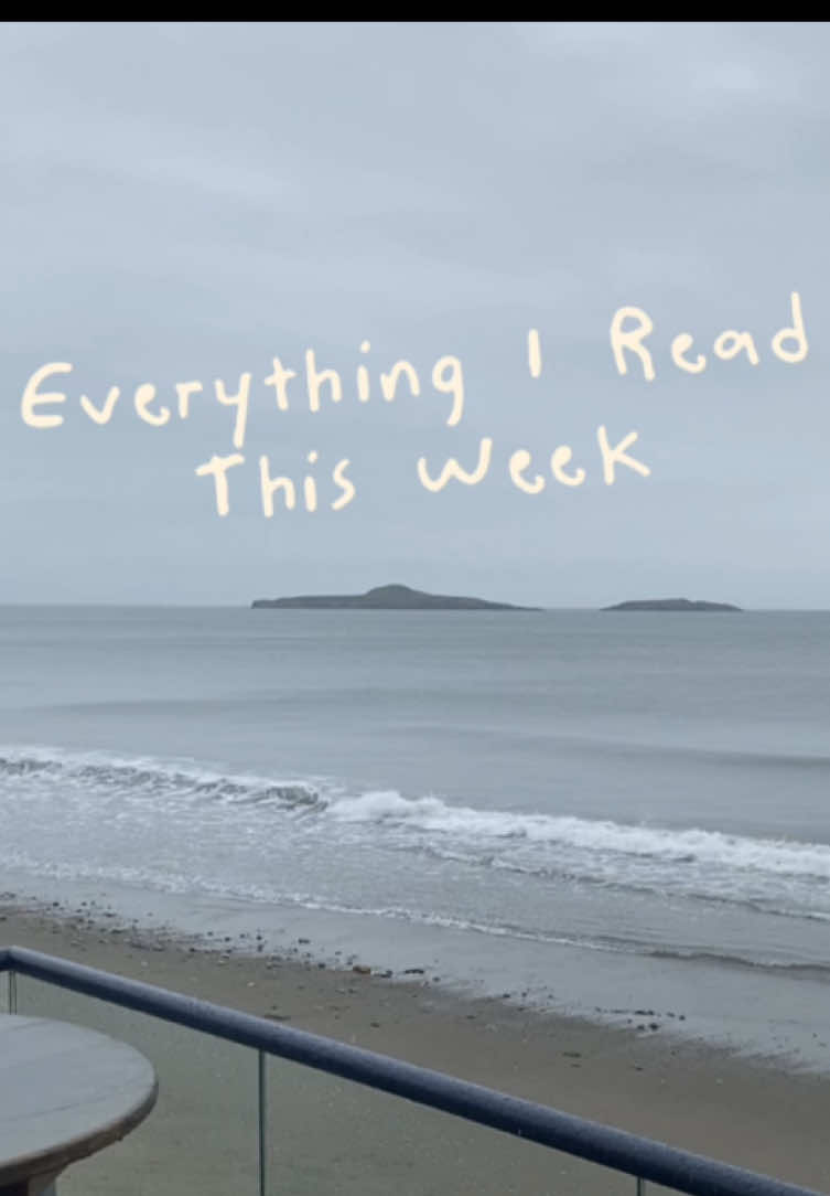 Recap of the week! Not too shabby for me 🫶🏻📚 Finished one of the most interesting books I’ve read for a while (review coming soon) #whatireadthisweek #reading #BookTok #week #bookworm 