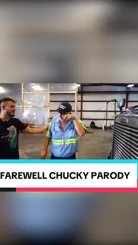 Uncle Rob saying bye to Chucky is comedy! 😭😂 @Robert Boblitt #trucker #trucking #cdl #semitruck #softhands 