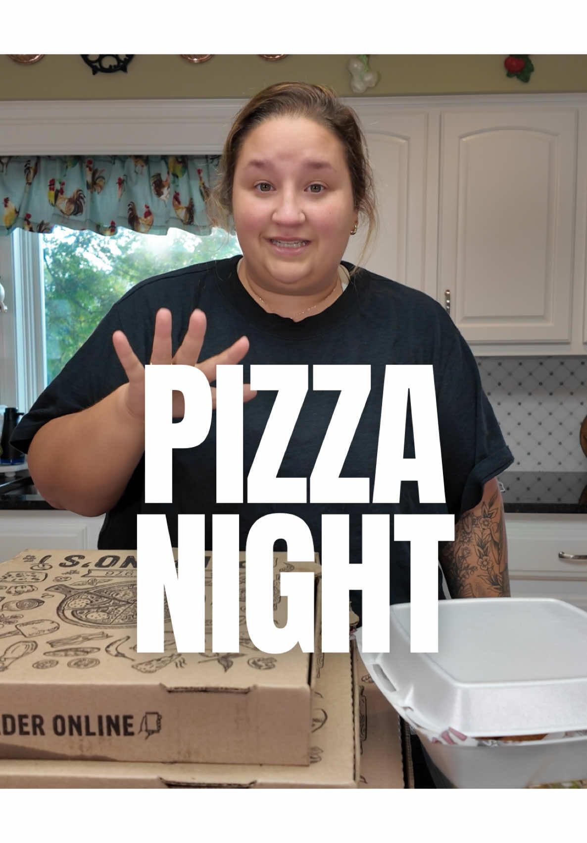 Did a salad betray me recently? Yep! Am I trying again already— I guess so! Pizza for the win! #pizzanight #sickday #idontwannacook #dinnertime #pizzapizza