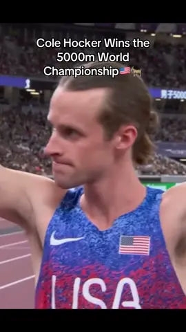 Carrying American distance running. #Running #track #race #colehocker #fyp 