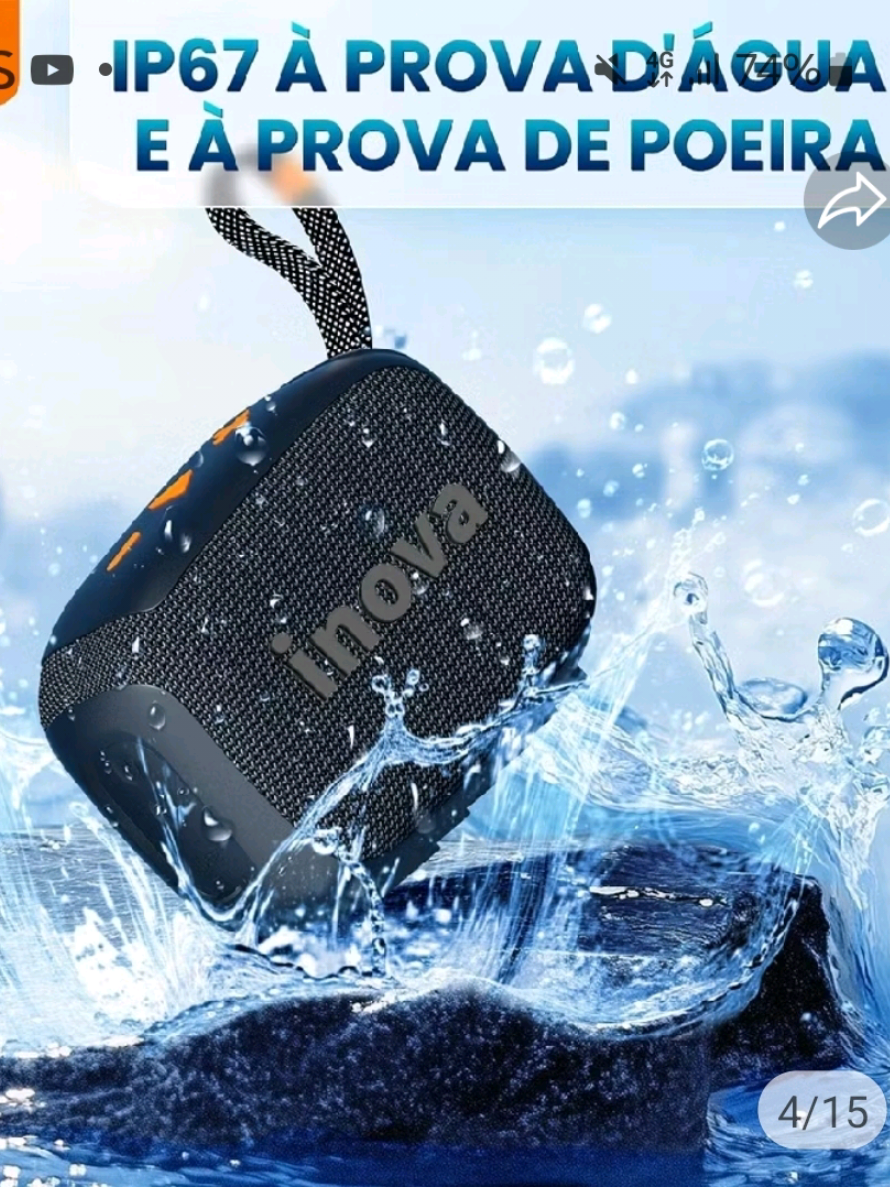 Caixa Bluetooth Inova com FM ip67 resistente a água e poeira. Potente e linda. Bateria dura o dia todo. #achadinhosshopee #ofertas #achadinhos #caixablue https://s.shopee.com.br/2g1y4dIpxA