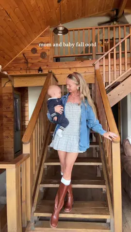 He was over it hahah #momandbaby #fallootd 