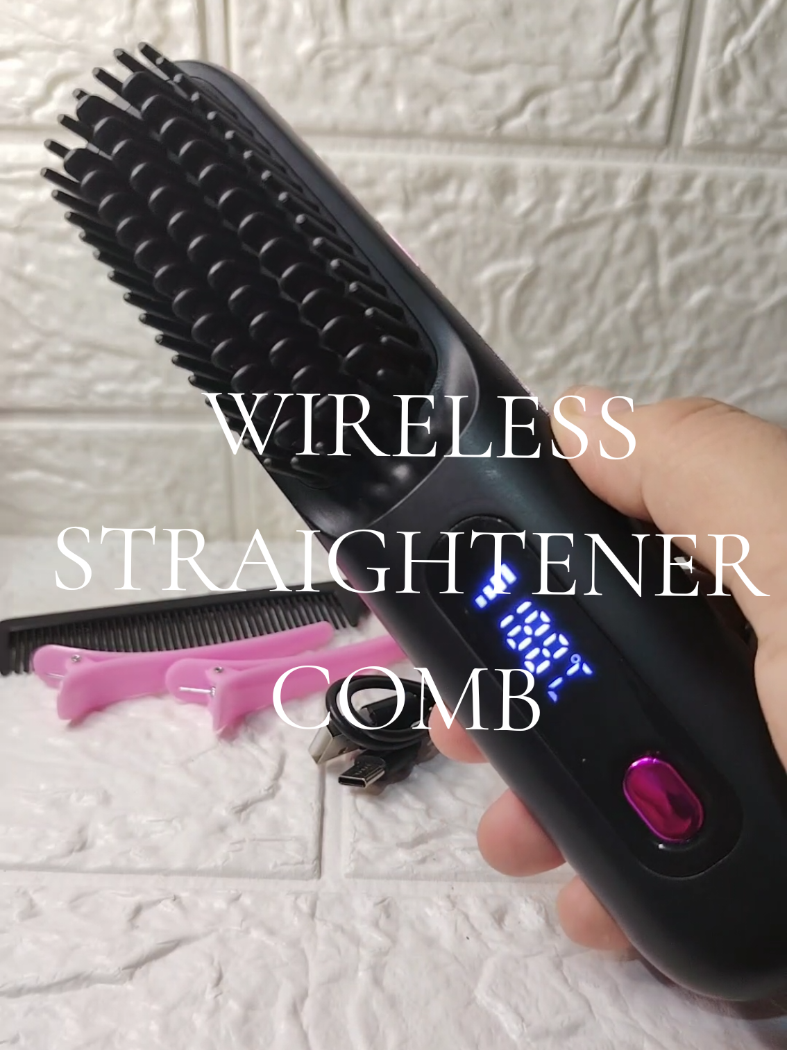 No more bad hair days!!!! 😍👍 #wireless #straigthening  #haircomb #rechargeable  #hairstyle 