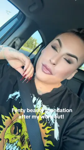 @Fenty Beauty  this foundation is still sitting amazing after a workout at the gym! Omg! Yall go get yours! #fyp #gay #beauty #gym 