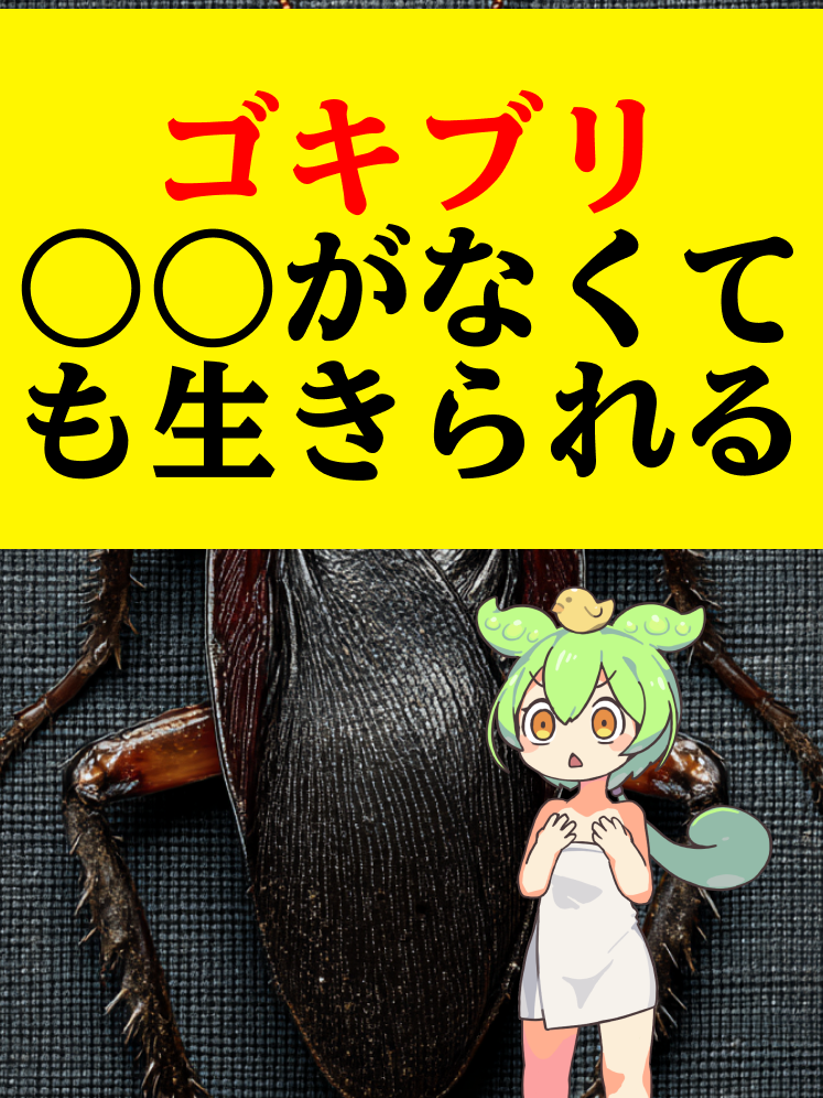 頭を失っても生き続ける…！？ ゴキブリの衝撃の生命力を紹介！ #雑学 #豆知識 #ゴキブリ #衝撃 #生物の不思議 動画生成: NoLang (no-lang.com) VOICEVOX: 春日部つむぎ  VOICEVOX: ずんだもん  Otologic (https://otologic.jp) CC BY 4.0