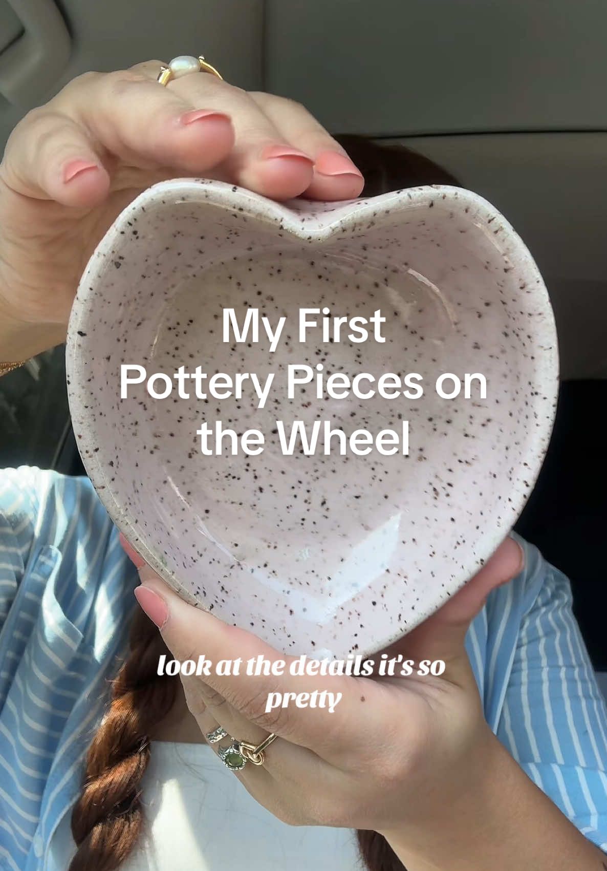 ✨ A little reminder that sometimes the best company is yourself. My first pottery pieces on the wheel 💗 #potteryonthewheel #tryingnewthings #MadeWithLove #handmadeceramics #simplejoys 