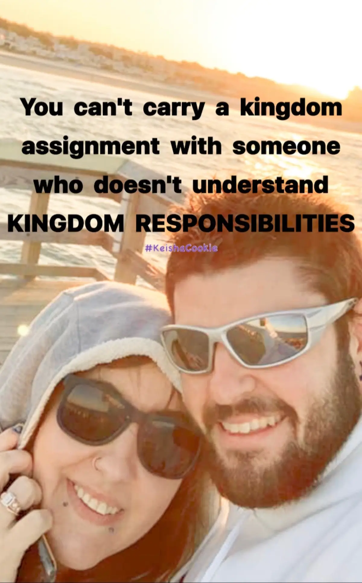 💙 Some people won’t understand the weight of the mission God placed on your life—and that’s okay. But you can’t carry a Kingdom assignment with someone who won’t embrace Kingdom responsibilities. Choose covenant over convenience. Walk in alignment, not compromise. Amos 3:3 reminds us: “Can two walk together, unless they are agreed?” The right partnership multiplies the anointing. 🍪🔥 #KingdomAssignment #KingdomResponsibilities #FaithJourney #MarriageInChrist #KeishaCookie