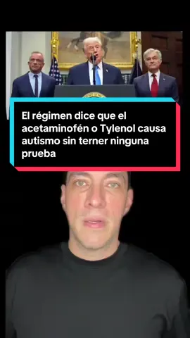 El régimen dice que el acetaminofén o Tylenol causa autismo sin terner ninguna prueba #tylenol #acetaminofen #latinas #hispanicmoms #noticias  