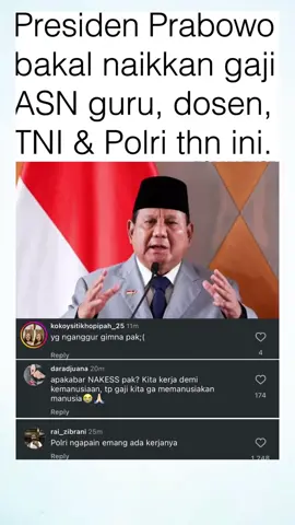 Kenaikan gaji untuk guru, dosen, serta TNI dan POLRI #gaji #fyp #viral #video #fyppppppppppppppppppppppp 