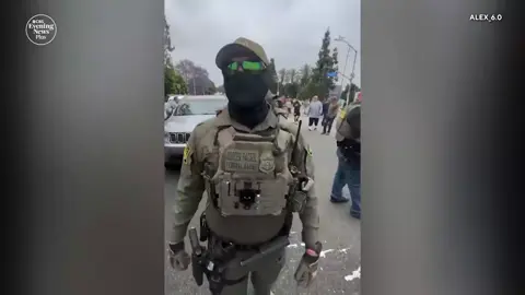 California Gov. Gavin Newsom signed the “No Secret Police Act,” requiring federal law enforcement agents, including ICE officers, to show their faces during arrests. The federal government says the law is unenforceable, and now at least six other states are weighing similar measures. #California #masks #ICEagents #immigration #ICE #mask #newsom