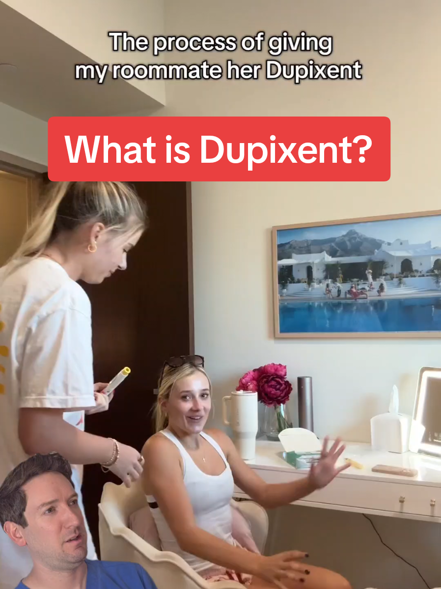 Stitch w/@McKenna Brooke What is Dupixent? Derm explains! #dupixent #biologics #eczema #psoriasis #atopicdermatits 