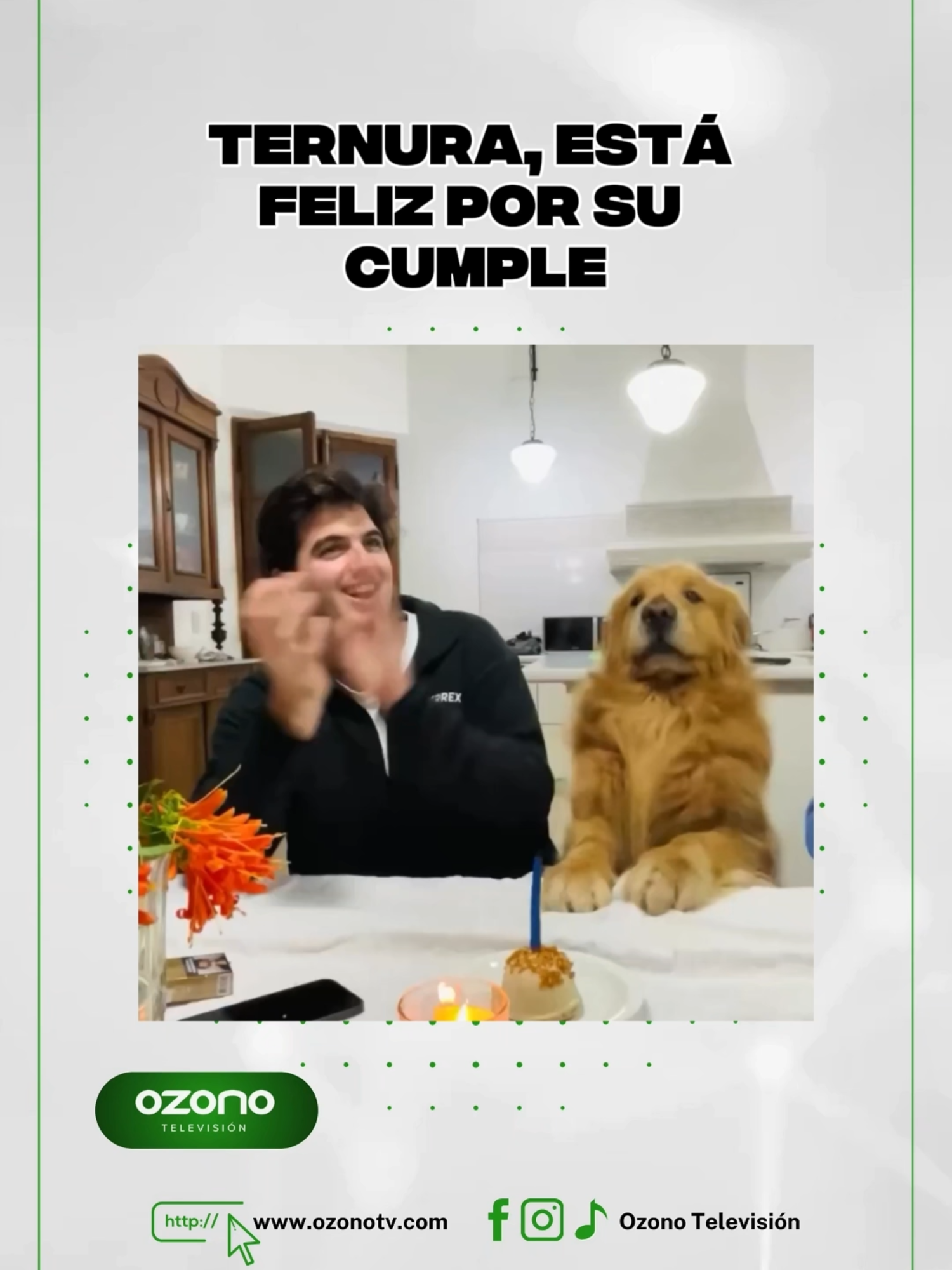 Ternura, está feliz por su cumple 🥰 #viral #tiktok #paratiiii #ozonotv