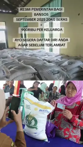 kabar resmi pemerintah bagi bansos Sebagai bentuk perhatian Presiden untuk menjaga daya beli masyarakat, bansos tambahan bagi penerima Kartu Sembako/BPNT mulai disalurkan bulan september 2025... #infobansos  #infoterkini  #pemerintah  #kemensos2025  #bansos 