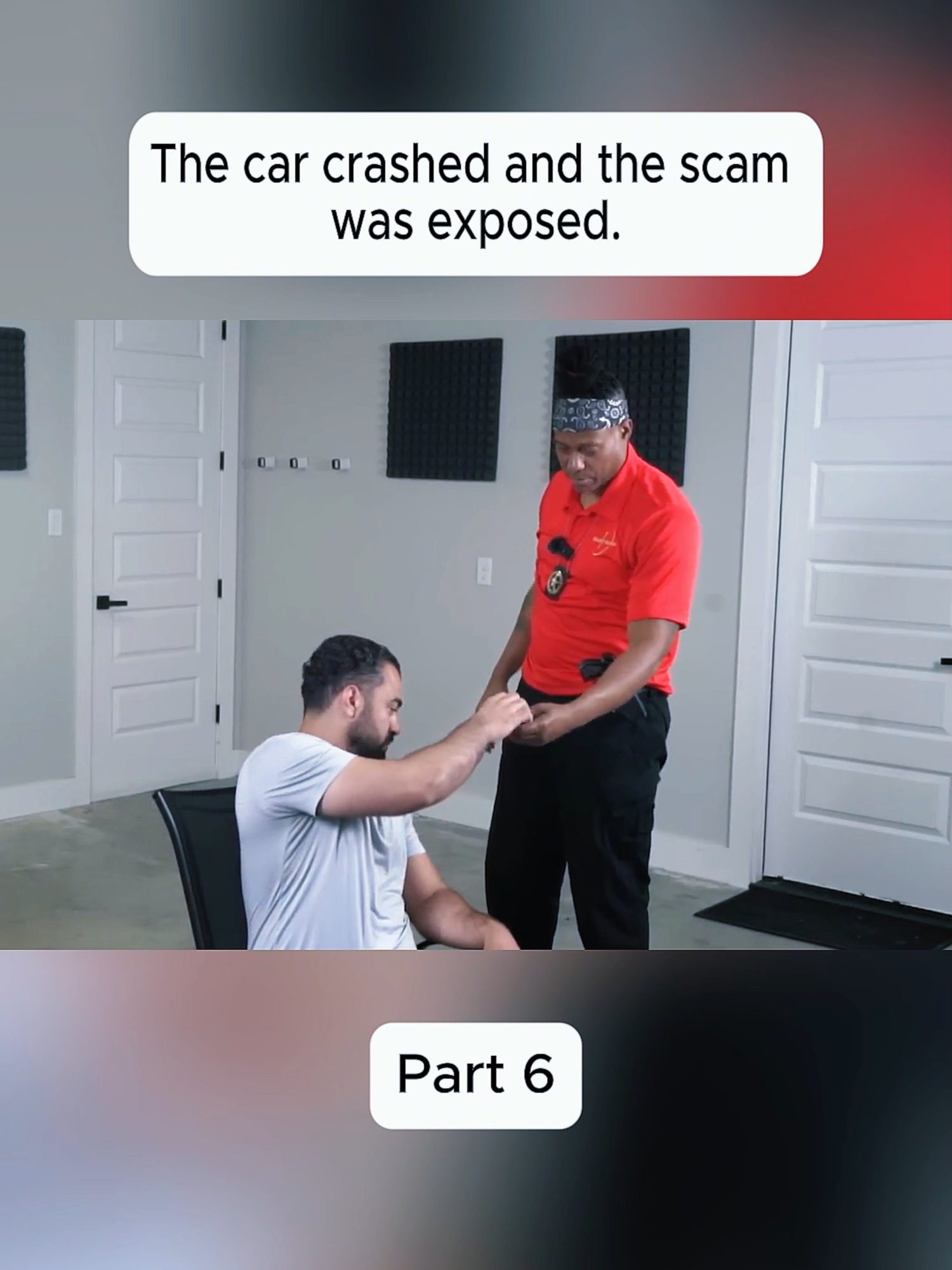 The car crashed and the scam was exposed. 6 #videoviral #tiktok  #man #scam