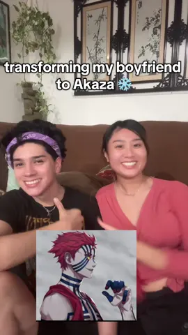 why he look like rockstar akaza 🤩🎸 #demonslayer #akaza #demonslayercosplay #anime #foryoupage 