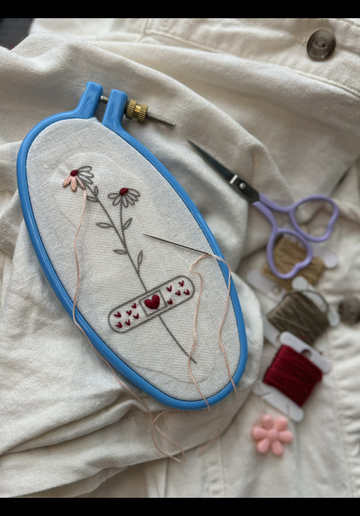 just in time for spooky season ☠️  #diyembroidery #stickandstitch #DIY #diycraft #easycraft #upcyclefashion #upcycleart #handembroidery #embroidery #embroideryforbeginners #embroiderytutorial #halloweencraft #halloweendiy 