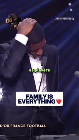 A incredible moment for Dembélé & his family ❤️ #football #Soccer #ballondor #dembele #psg 