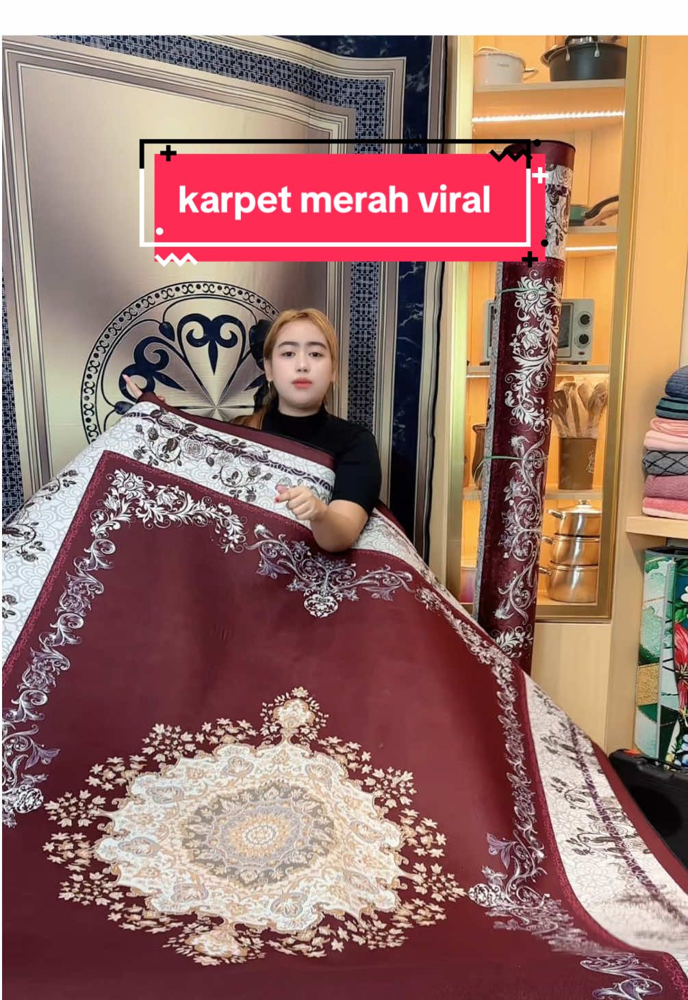 karpet merah dan emas #karpet #karpetviral 