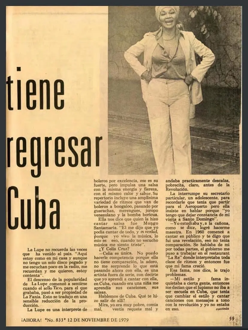 Esto es para los que siguen creyendo en el rumor de una supuesta “rivalidad” entre Celia Cruz y La Lupe. Ambas eran gran cantantes #celiacruz #lalupe #parati #foryoupage #tiktokmexico 