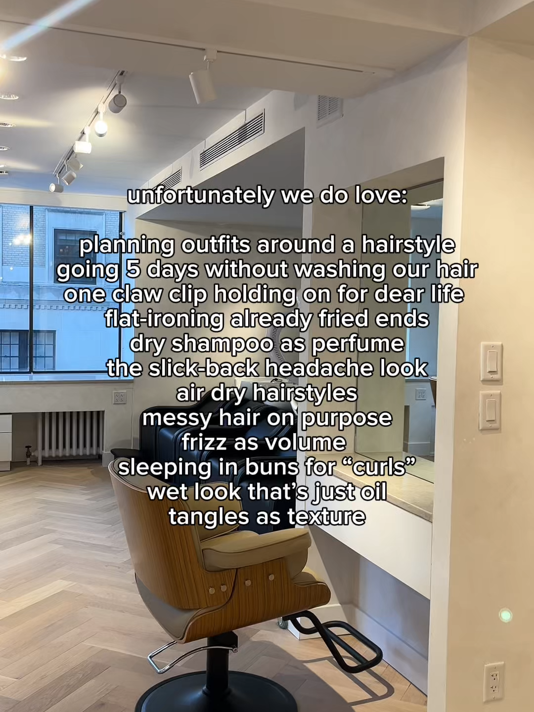 unfortunately we do love all of these things #haircare #unfortunetlyidolove #unhinged #healthyhair