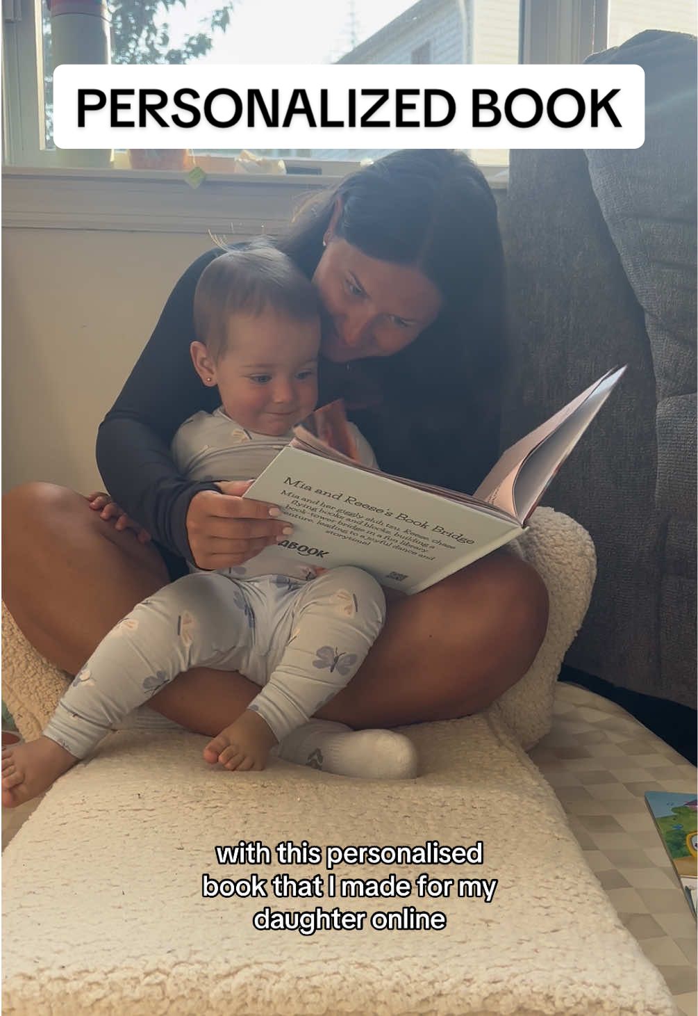 the perfect personalized gift! go to my ig to learn more about myadorabook 😍📚  #personalizedgift #book #toddler #storytime #mom   