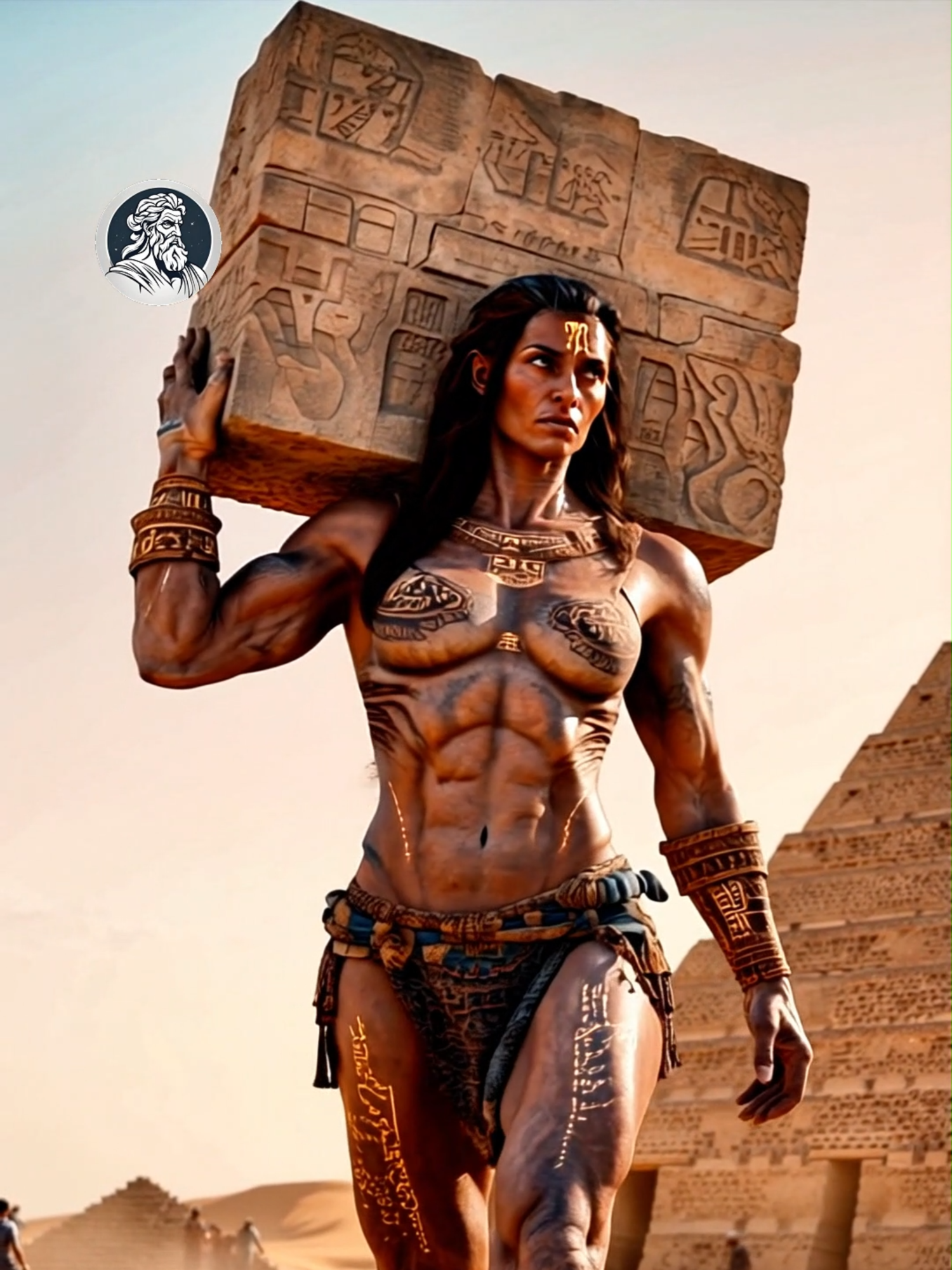 HOW THE PYRAMIDS WERE MADE #cadamitologia #fyp #giants #desert #ai #egypt #pyramids #alien